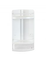 Полка для ванной пластик, прозрачная, Idea, М 2759