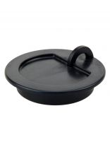 Пробка для ванны MasterProf, резина, 5.6 см, черные