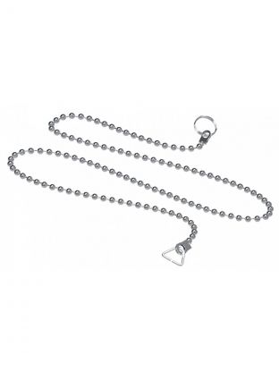 Цепочка для пробки для ванны Unicorn, нержавеющая сталь, 45 см, хром, Е25