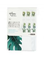 Штора для ванн 180х180 см, полиэстер, Тропический лист, с кольцами, Y3-567