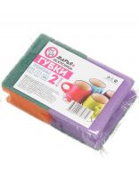 Губка для посуды, 2 шт, профильная, Марья Искусница, в ассортименте