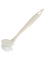 Щетка для посуды, пластик, с прямой ручкой, бежевый флэк, Homver, Malta, 221215427/04