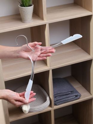 Вешалка-плечики для одежды, 39.5х2.5х23 см, пластик, металл, Y4-9831