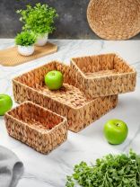 Набор корзин 3 шт, для хранения, плетеный, Y4-8699