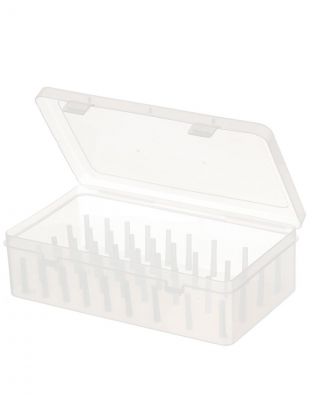 Коробка для хранения ниток, пластик, 23.5х14х6.5 см, прозрачная, К-30