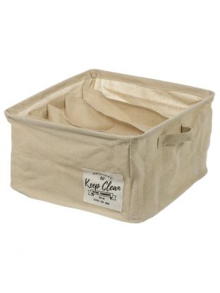 Органайзер для хранения вещей, 5 секций, 30х32х17 см, бежевый, A290112