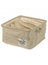 Органайзер для хранения вещей, 5 секций, 30х32х17 см, бежевый, A290112