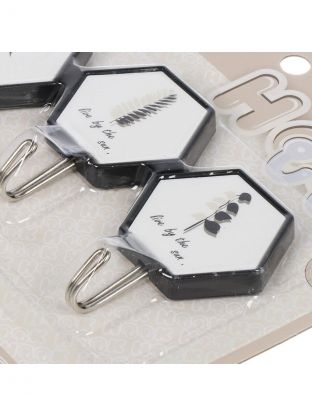 Крючок 3 крючка, металл, пластик, A200108