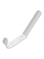 Крючок-вешалка 2-рожковый, сталь, Домарт, белый