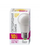 Лампа светодиодная E27, 10 Вт, 100 Вт, шар, 2700 К, теплый белый свет, Онлайт, 82911