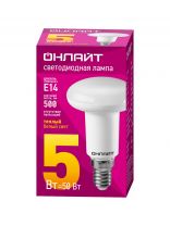 Лампа светодиодная E14, 5 Вт, 50 Вт, рефлектор, 2700 К, теплый белый свет, Онлайт, 71651