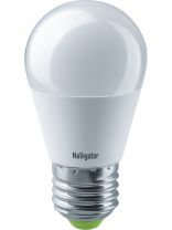 Лампа светодиодная E27, 7 Вт, 60 Вт, 220 В, шар, 4000 К, нейтральный белый свет, Navigator, 94469