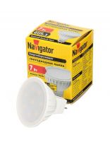 Лампа светодиодная GU5.3, 7 Вт, 50 Вт, 220 В, рефлектор, 3000 К, теплый белый свет, Navigator, 94243