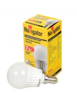 Лампа светодиодная E14, 7 Вт, 60 Вт, 220 В, шар, 4000 К, нейтральный белый свет, Navigator, 94468