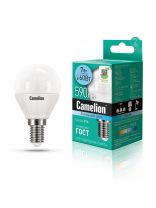 Лампа светодиодная E14, 7 Вт, 60 Вт, 220 В, шар, 4500 К, нейтральный белый свет, Camelion, 12071