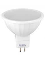 Лампа светодиодная GU5.3, 8 Вт, 230 В, 4500 К, нейтральный белый свет, General Lighting Systems, GLDEN-MR16, 650400