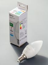 Лампа светодиодная E14, 9 Вт, 70 Вт, 220 В, свеча, 6500 К, холодный белый свет, Lofter, LB1301L3-7W2-G7