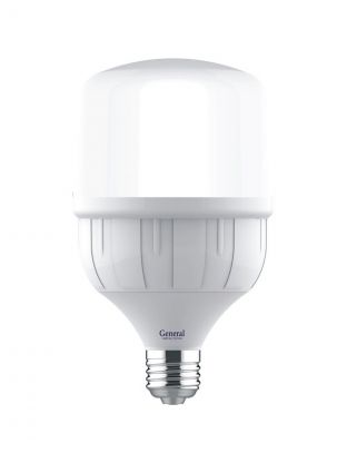 Лампа светодиодная E27, 40 Вт, 230 В, 6500 К, холодный белый свет, General Lighting Systems, GLDEN-HPL, высокомощный, 660002