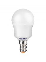Лампа светодиодная E14, 12 Вт, 230 В, шар, 6500 К, холодный белый свет, General Lighting Systems, GLDEN-G45F, G45F, 661103