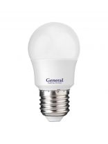 Лампа светодиодная E27, 7 Вт, 230 В, шар, 4500 К, нейтральный белый свет, General Lighting Systems, GLDEN-G45F, 639800