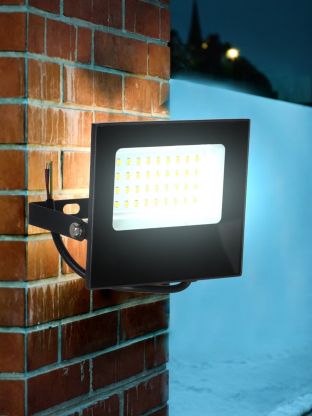 Прожектор светодиодный, Lofter, LG172L-50W2, 50 Вт, 6400 К, IP65, 3000 Лм, черный