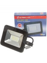 Прожектор светодиодный, Ultraflash, LFL-2001 C02, 20 Вт, 6500 К, IP65, 1250 Лм, черный, 12315
