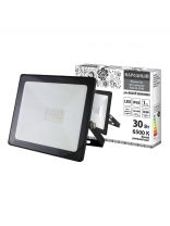 Прожектор светодиодный, TDM Electric, Народный СДО-04-030Н-Ф, 30 Вт, 6500 К, IP65, черный, SQ0336-0233