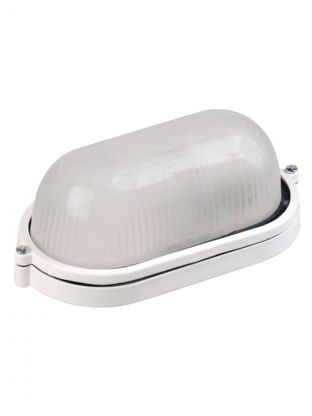 Светильник под лампу General Lighting Systems, ЖКХ 1401 НБП/НПП, 60 Вт, E27, на 1 лампочку, IP65, 21.5х10.5х8 см, без решетки, оцинкованный, белый, GCF-O-E27-60-IP65