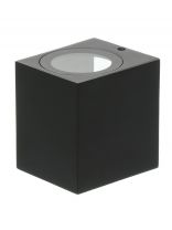 Светильник фасадный General Lighting Systems, GWL-MR16-GU10-S-IP65, 25 Вт, GU10, на 1 лампочку, IP65, 8х8 см, 1 лампа, IP65, квадратный, черный, 661124