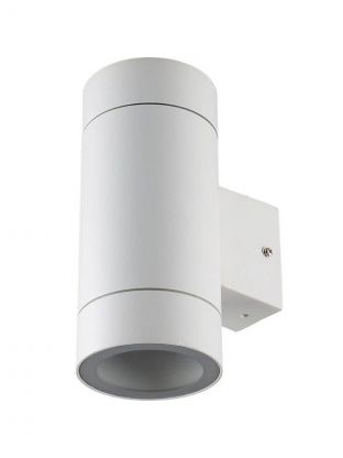 Светильник накладной светодиодный, Ecola, LED 8013A, GX53, на 2 лампочки, IP65, 20.5х14х9 см, белая матовая, FW53C2ECH