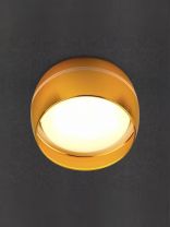 Светильник накладной General Lighting Systems, Чаша, 50 Вт, GX53, на 1 лампочку, IP20, 9х9х5 см, боковой рассеиватель, Спот, золотой, 661340