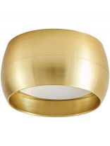 Светильник накладной General Lighting Systems, Чаша, 50 Вт, GX53, на 1 лампочку, IP20, 9х9х5 см, Спот, золотой, 661336