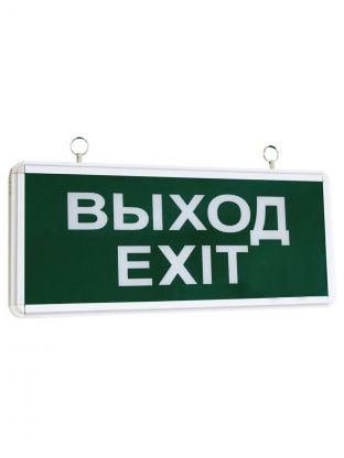 Светильник аварийный светодиодный, TDM Electric, ССА1-01, 2 Вт, 80 Лм, IP20, 36.3х15х2.3 см, 1.5 ч, одностороний, зеленый, SQ0349-0003