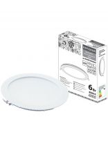 Светильник встраиваемый ультратонкий, Даунлайт Народный, 6 Вт, 4000 К, белый, TDM Electric, SQ0329-0059