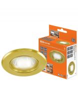 Светильник встраиваемый СВ 01-01, G5.3, MR16, 50 Вт, золотой, TDM Electric, SQ0359-0021