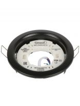 Светильник светодиодный встраиваемый, GX53, 50 Вт, 10.8х3.8 см, матовый, черный, General Lighting Systems, GCL-GX53-H38