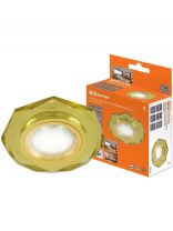 Светильник встраиваемый СВ 03-04, G5.3, MR16, 50 Вт, 50Гц, желтый, золотой, TDM Electric, SQ0359-0053