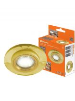 Светильник встраиваемый СВ 03-03, G5.3, MR16, 50 Вт, 50Гц, желтый, золотой, TDM Electric, SQ0359-0050