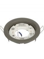 Светильник светодиодный встраиваемый, GX53, 10.8х3.8 см, матовый, графит, General Lighting Systems, GCL-GX53-H38