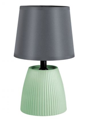 Светильник настольный, E14, 40 Вт, зеленый, абажур серый, BY, Марсель, 476-022