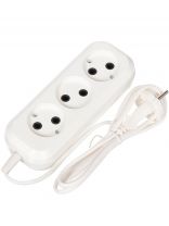 Удлинитель бытовой 3 гнезда, 10 м, ШВВП, без заземления, 6 А, Jett, Обиход РС-3, 150-509