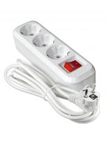 Удлинитель бытовой 3 гнезда, 5 м, ПВС, 3х1 мм2, с заземлением, выключатель, UNIVersal, S-303, 9631987