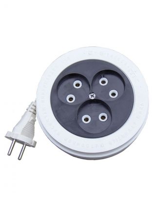 Удлинитель-рулетка бытовой 3 гнезда, 5 м, ШВВП, 2х0.75 мм2, без заземления, UNIVersal, У6-004, 9634578