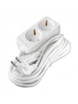 Удлинитель бытовой 2 гнезда, 3 м, ПВС, с заземлением, 2200 Вт, Союз, 481S-9203