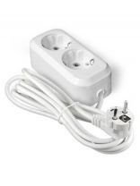 Удлинитель бытовой 2 гнезда, 5 м, ПВС, 3х0.75 мм2, с заземлением, UNIVersal, У10, 553-05