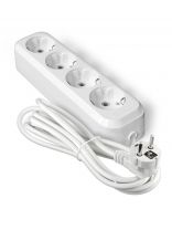 Удлинитель бытовой 4 гнезда, 3 м, ПВС, 3х1 мм2, с заземлением, UNIVersal, E-304