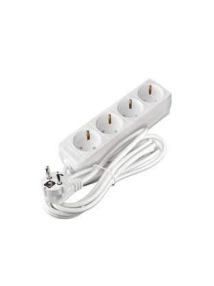 Удлинитель бытовой 4 гнезда, 3 м, ПВС, с заземлением, 2200 Вт, Союз, 481S-9403