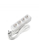 Удлинитель бытовой 4 гнезда, 3 м, ПВС, с заземлением, 2200 Вт, Союз, 481S-9403