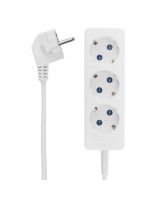 Удлинитель бытовой 3 гнезда, 5 м, 3х0.75 мм2, с заземлением, белый, PROconnect, 11-7212