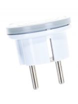 Вилка угловая, с заземлением, 16 А, IP20, 250 В, еврослот, невидимка, белая, UNIVersal, 5566874